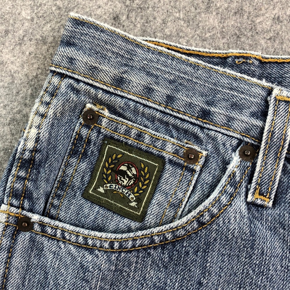 Cinch Mens Jeans 36X30 Straight Leg Blue Medium Wash Regular Fit Green Label - Picture 4 of 14